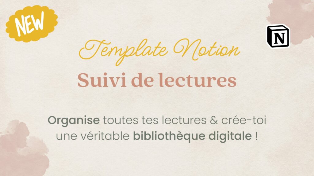 Template Notion Suivi de lectures