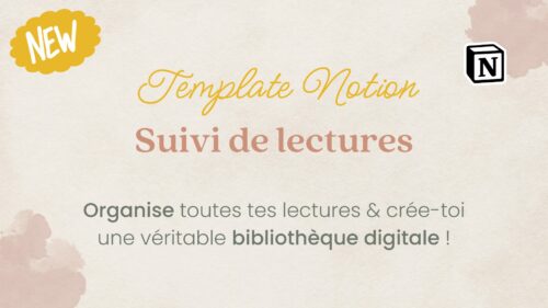 Template Notion Suivi de lectures
