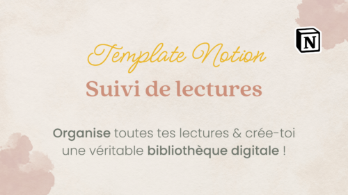 Template Notion Suivi de lectures